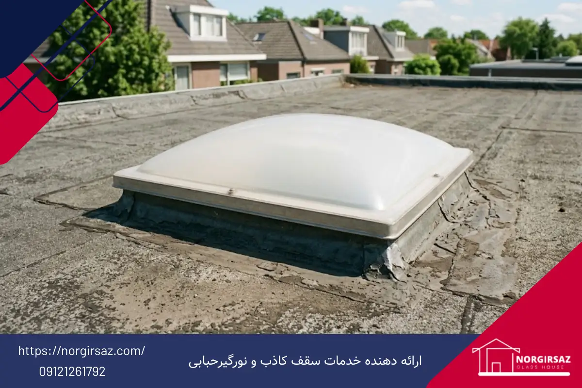 قیمت نورگیر حبابی فایبر گلاس